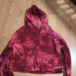 Bombshell Sportswear Red Tie-Dye Hoodie
